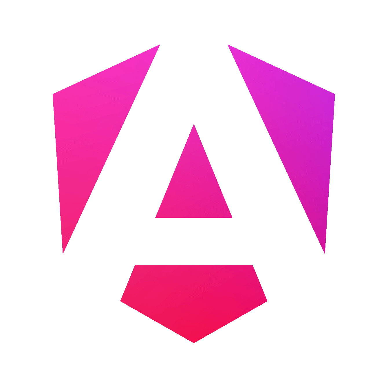 Angular animated gradient logo