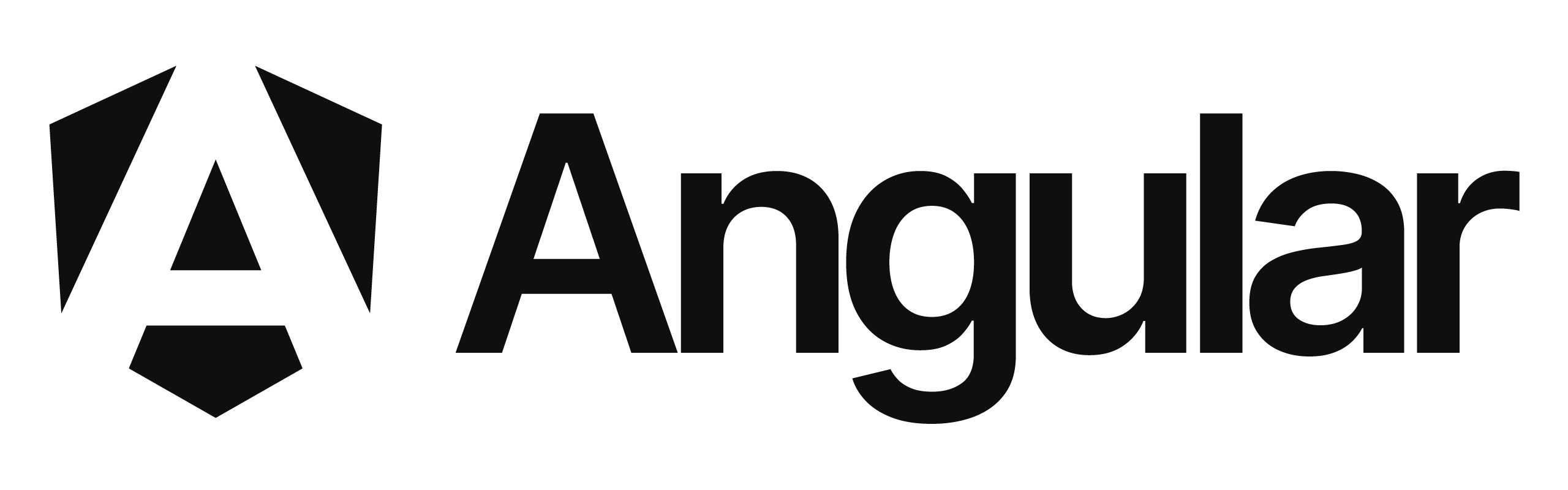 Angular wordmark black logo